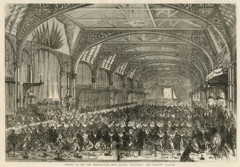 Metropolitní masný trh, Smithfield od English School