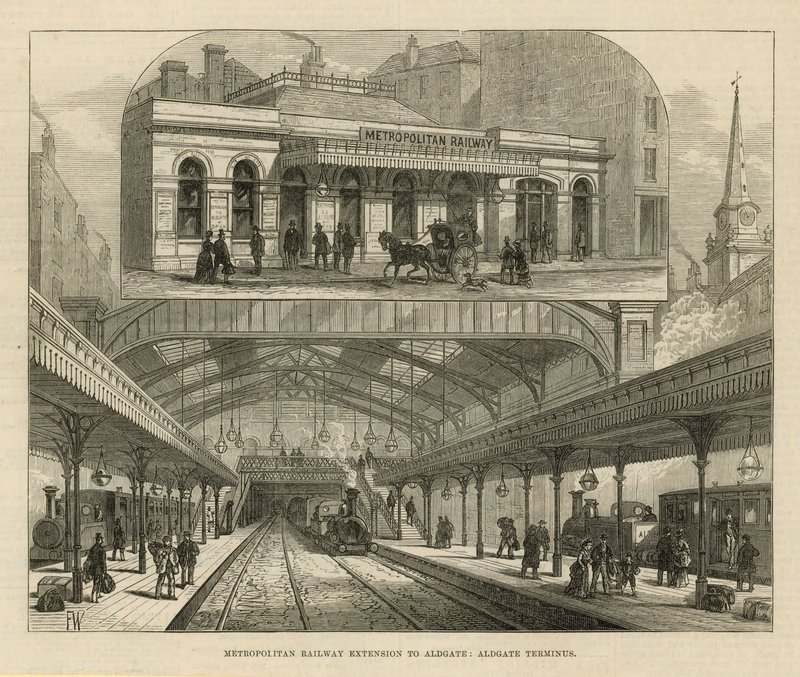 Metropolitan Railway Extension to Aldgate od English School