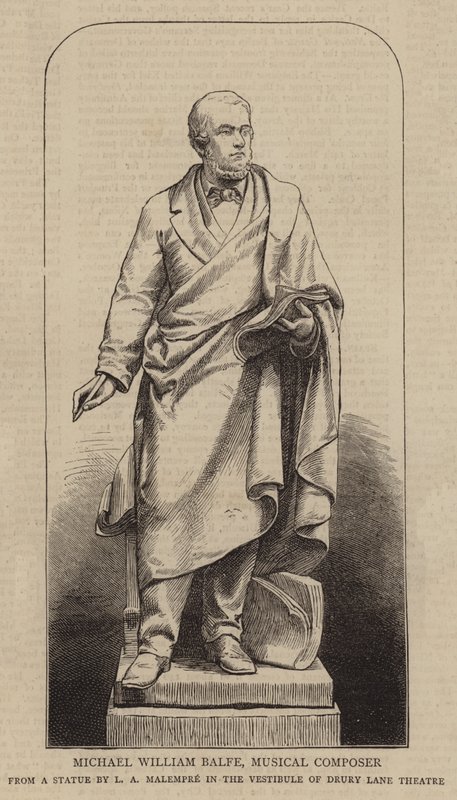 Michael William Balfe, hudební skladatel (rytina) od English School