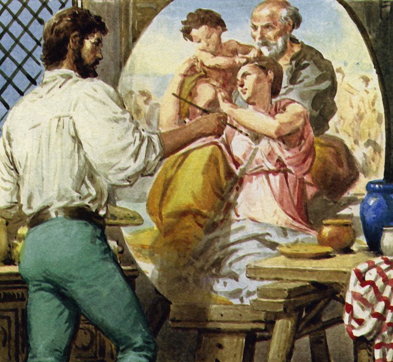 Michelangelo namaloval Svatou rodinu pro florentského šlechtice od English School