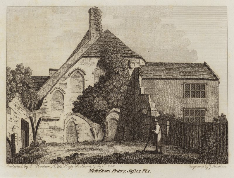 Michelhamské převorství, Sussex, 1785 od English School