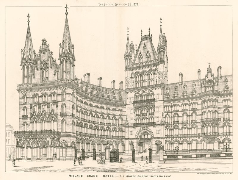 Midland Grand Hotel, Sir George Gilbert Scott, architekt od English School