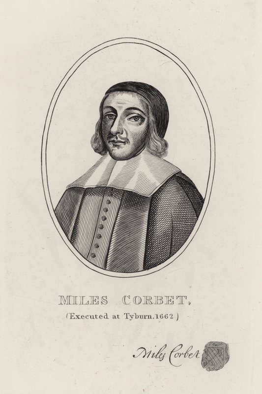 Miles Corbet (rytina) od English School