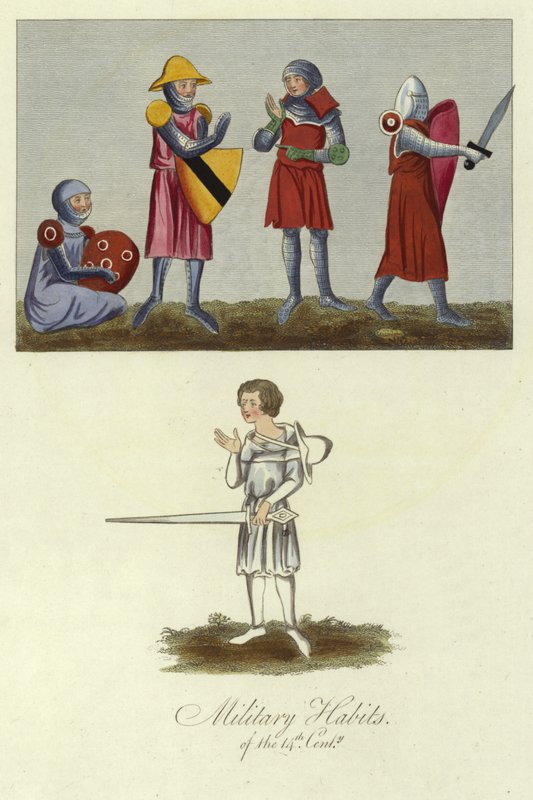 Vojenské zvyky 14. století od English School