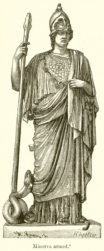 Minerva ozbrojená od English School