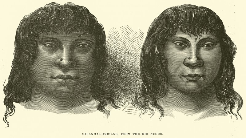 Indiáni z kmene Miranhas, z oblasti Rio Black od English School