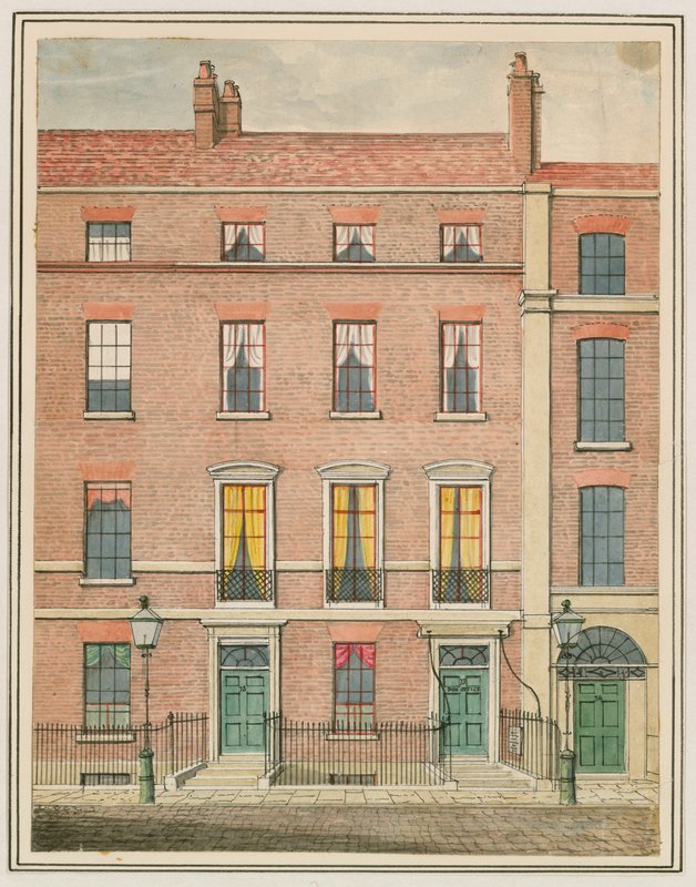 Miss Kellys Theatre (Royalty Theatre), Dean Street, Soho, Londýn (wc na papíře) od English School
