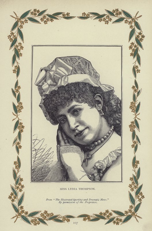 Slečna Lydia Thompsonová (rytina) od English School
