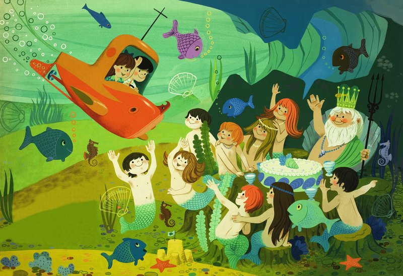 Moderní pohádka: ponorka a mořské panny od English School