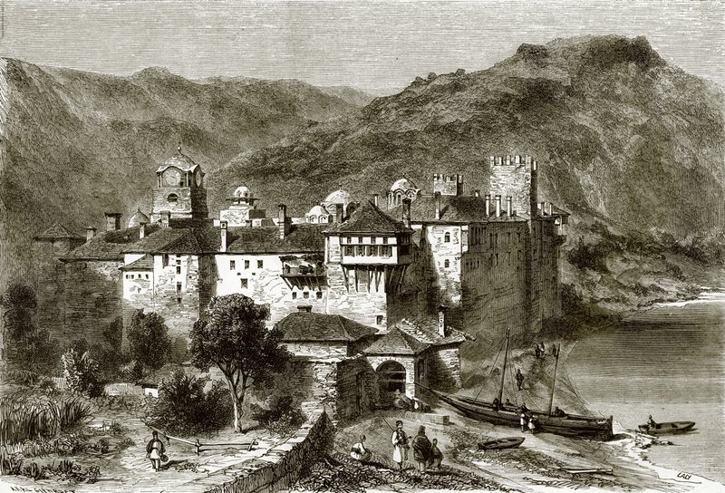 Klášter Sphigmenou od English School