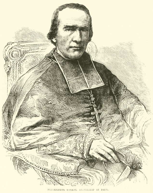 Monseigneur Darboy, arcibiskup Paříže, březen 1871 od English School