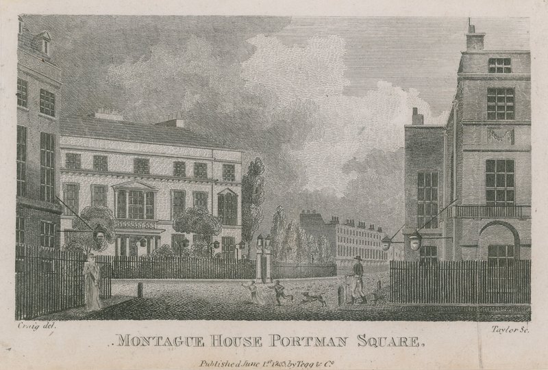 Montague House, Portman Square, Londýn od English School