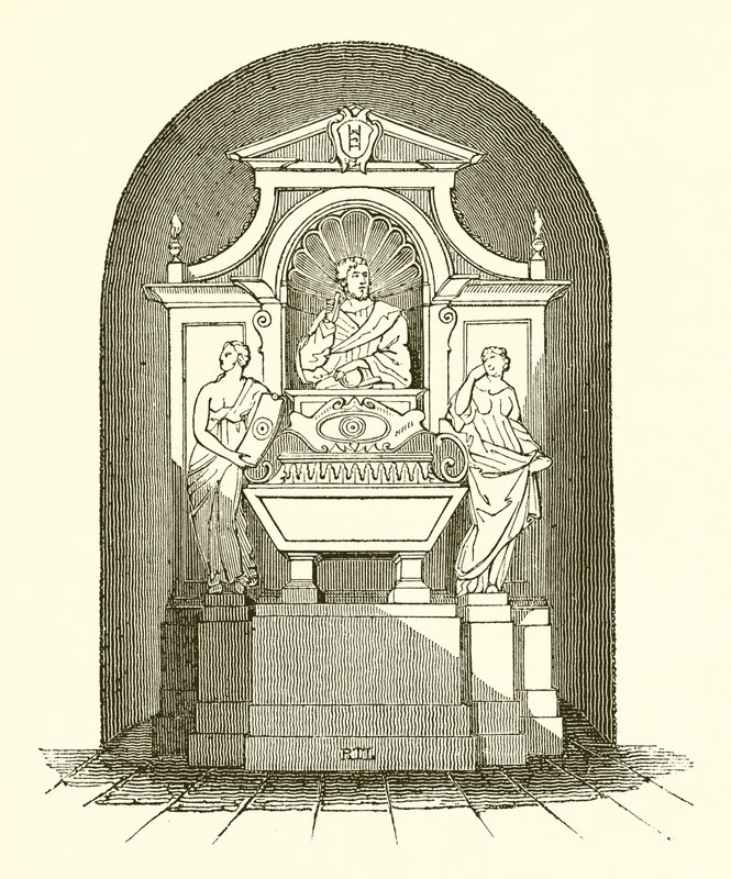 Památník Galileo v kostele Santa Croce ve Florencii od English School