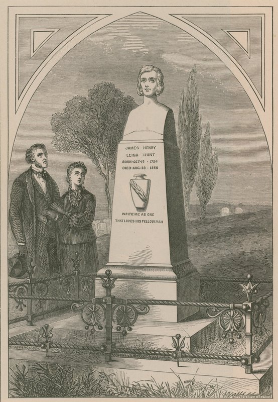 Památník James Henry Leigh Hunt od English School