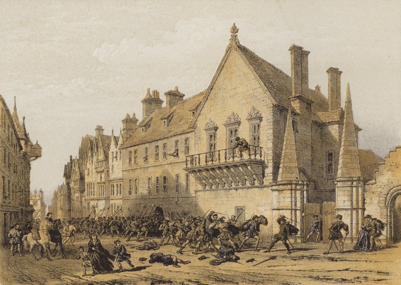 Moray House, Canongate (chromolitho) od English School