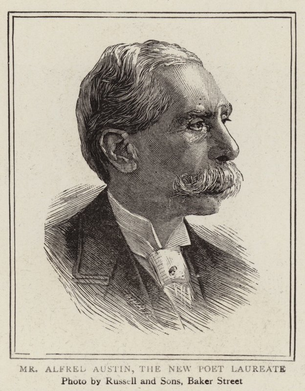 Pan Alfred Austin, nový laureát poezie (rytina) od English School