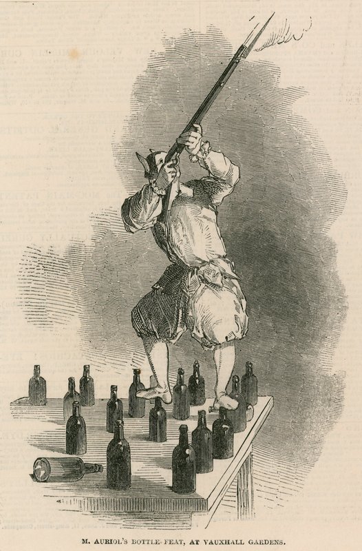 Pan Auriols bottle feat ve Vauxhall Gardens v Londýně od English School
