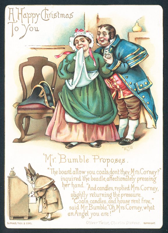 Pan Bumble a paní Corneyová, vánoční přání od English School