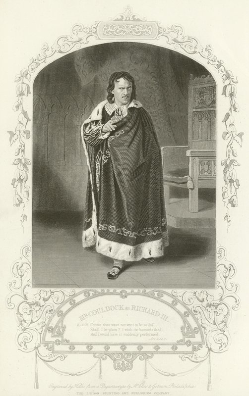 Pan Canock jako Richard III, Richard III, Akt IV, Scéna II od English School