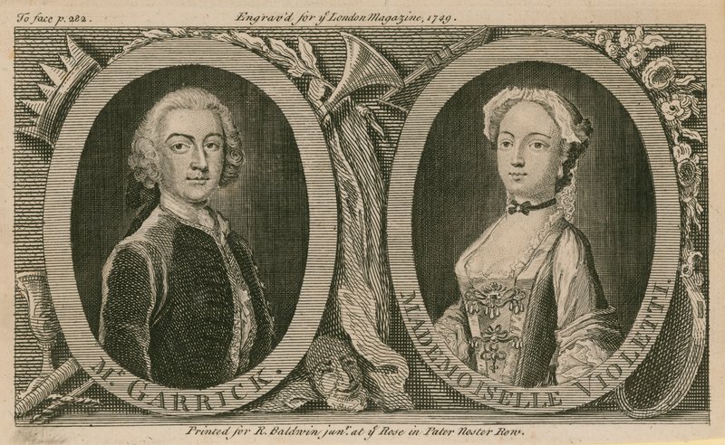 Pan Garrick a Mademoiselle Violetti (Eva Marie Veigel) od English School