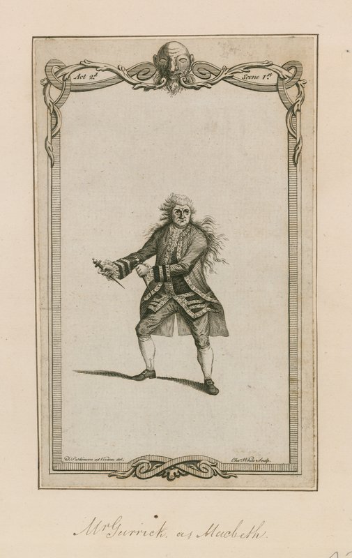 Pan Garrick jako Macbeth od English School