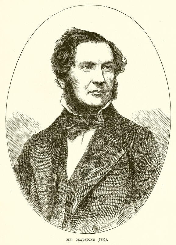 pan Gladstone (1855) od English School