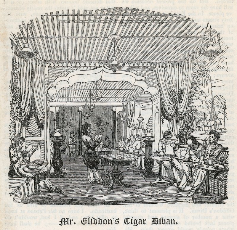 Mr Gliddons Cigar Divan, King Street, Covent Garden od English School