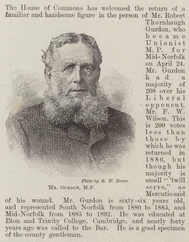Pan Gurdon, poslanec (rytina) od English School