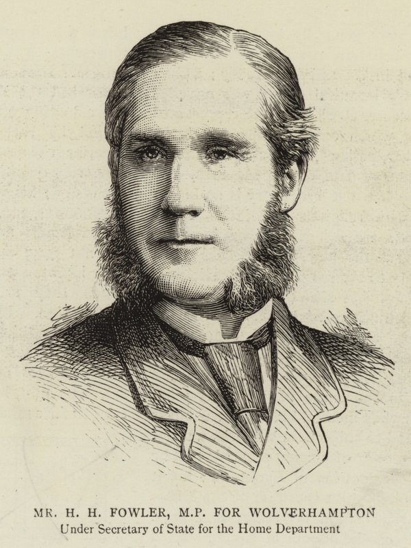 Pan H. H. Fowler, poslanec za Wolverhampton (rytina) od English School