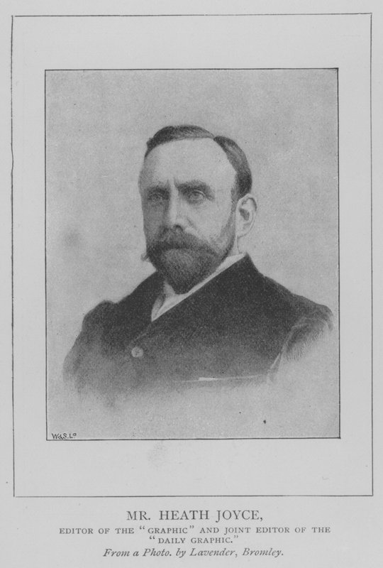 Pan Heath Joyce, redaktor „Graphic“ a společný redaktor „Daily Graphic“ (rytina) od English School