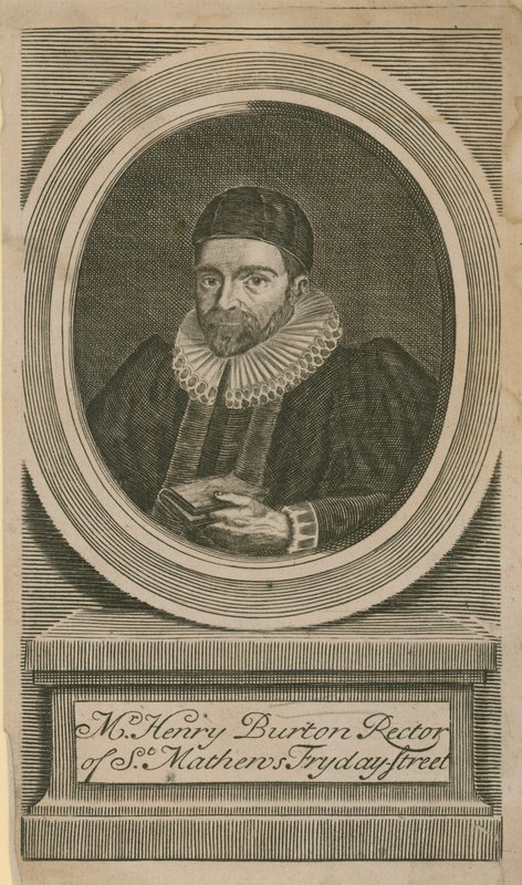 Pan Henry Burton, rektor St Mathews, Fryday Street od English School