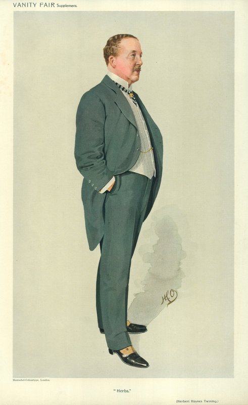 Pan Herbert Hayes Twining, Herbs, 17. února 1910, karikatura Vanity Fair od English School