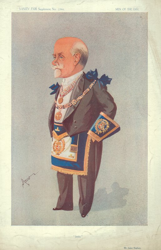 Pan James Stephens, Jimmy, 22. října 1913, karikatura Vanity Fair od English School