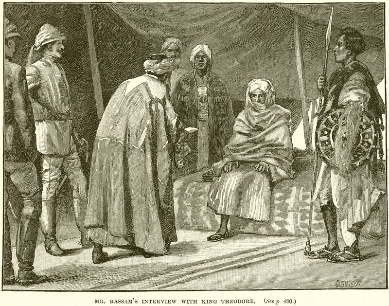 Pan Rassams Rozhovor s králem Theodorem od English School