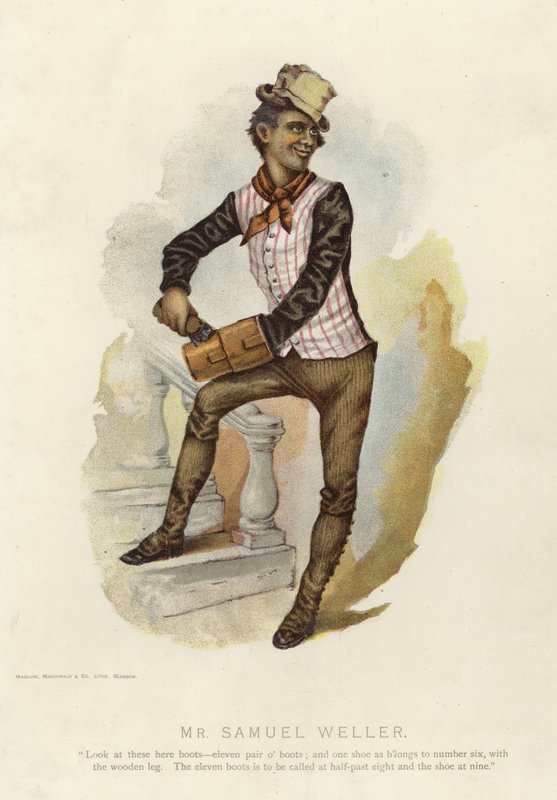 Pan Samuel Weller z Pickwick Papers od English School
