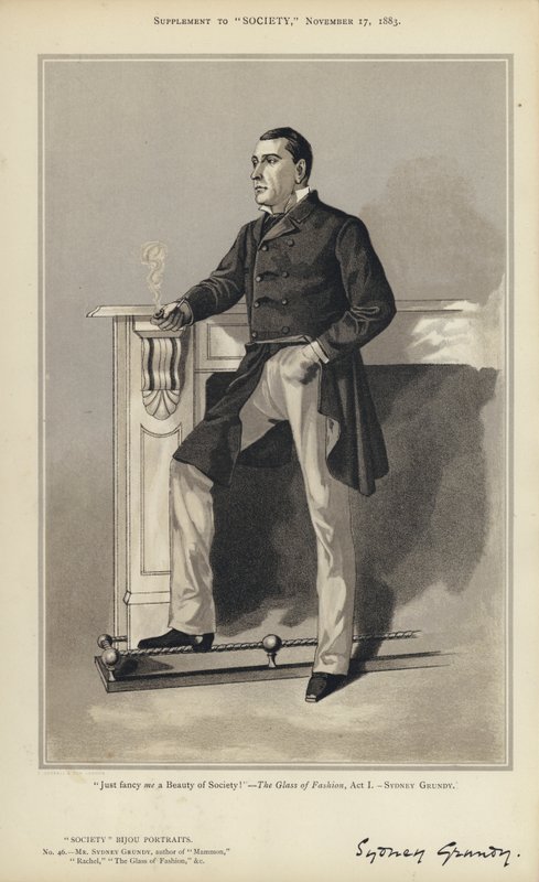 Pan Sydney Grundy (barevné lito) od English School