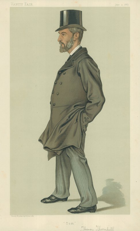 Pan Thomas Thornhill, Tom, 2. června 1883, karikatura Vanity Fair od English School