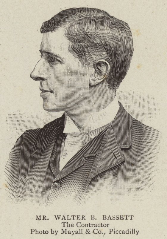 Pan Walter B Bassett (rytina) od English School