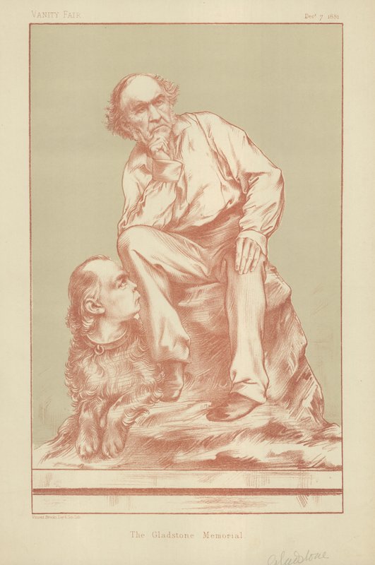 Pan William Ewart Gladstone a pan Charles Bradlaugh od English School
