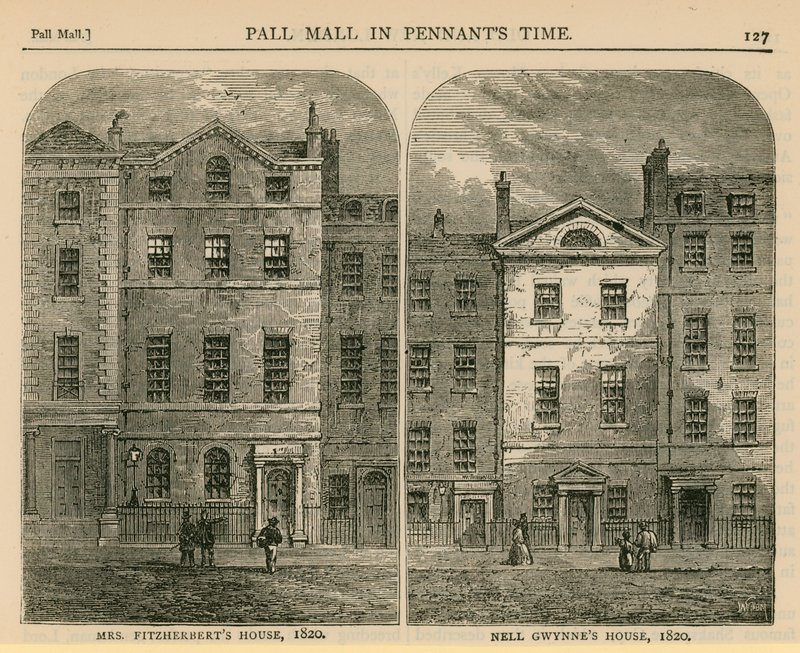 Paní Fitzherberts House a Nell Gwynnes House, 1820 od English School
