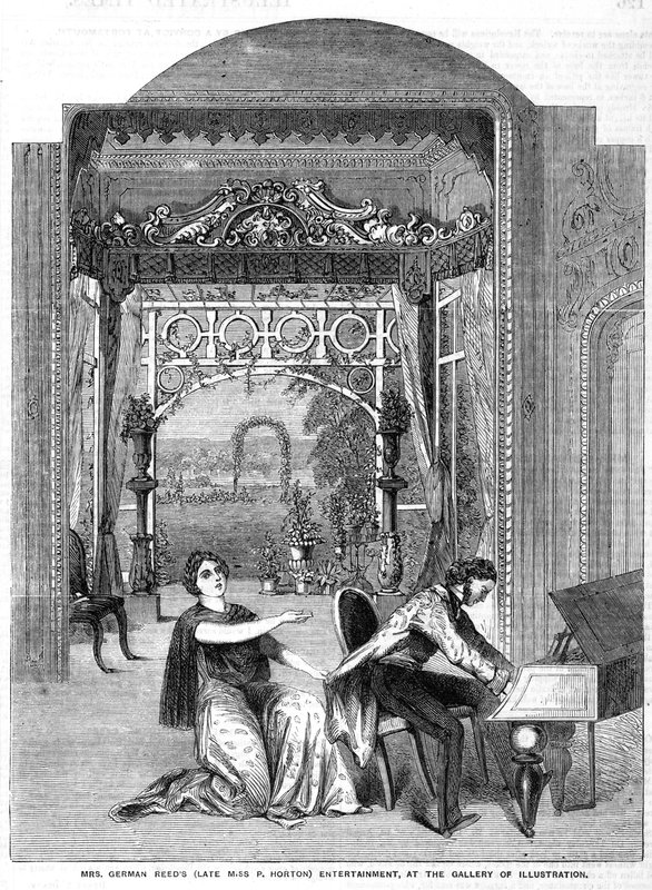 Zábava paní German Reeds (pozdní slečna P Hortonová) v Galerii ilustrací od English School