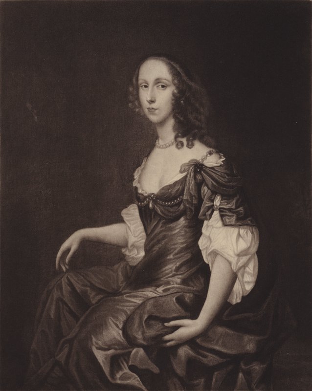 Paní Iretonová (Bridget Cromwellová), nejstarší dcera Olivera Cromwella (litografie) od English School