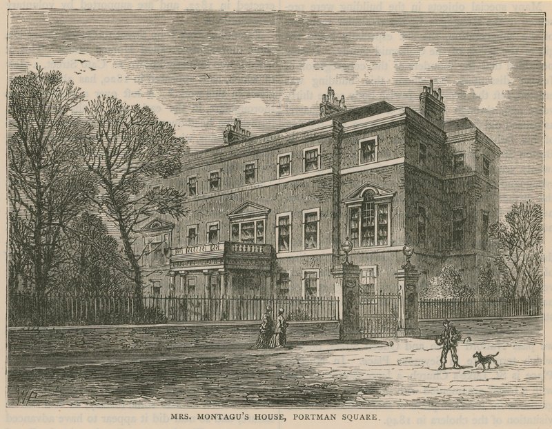 Paní Montagu House, Portman Square, Londýn od English School