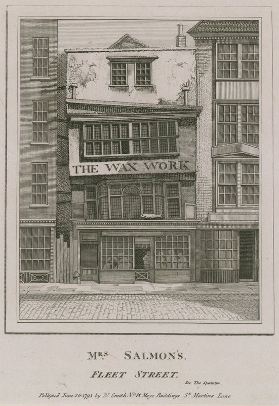 Paní Salmonsová, The Wax Work, Fleet Street od English School