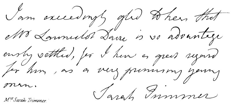 Paní Sarah Trimmerová od English School