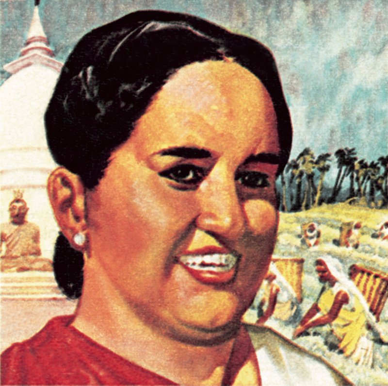 Paní Sirimavo Bandaranaike od English School