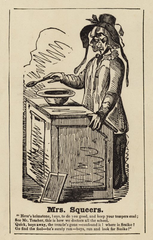 Paní Squeers od Nicholase Nicklebyho od English School