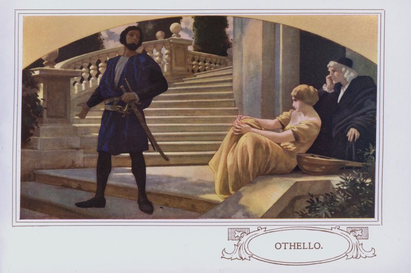 Nástěnné malby v restauraci Peter Robinson: Othello (barevné lito) od English School