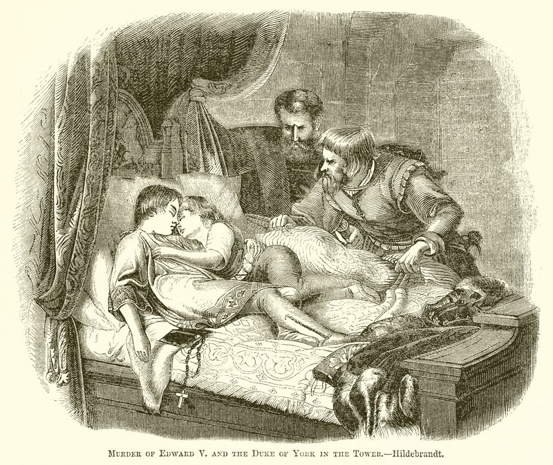 Vražda Edwarda V. a vévody z Yorku ve věži.--Hildebrandt od English School