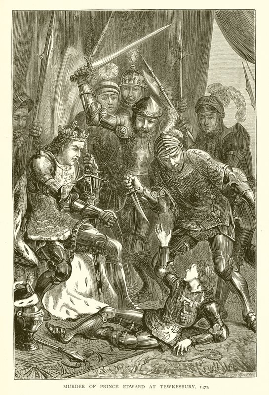 Vražda prince Edwarda v Tewkesbury, 1471 od English School